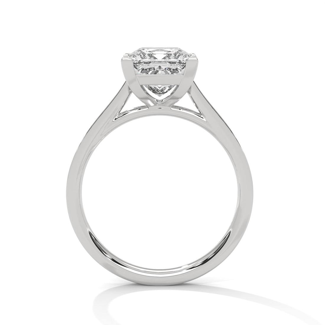 2.24 CT Princess Cut With Side Accents Solitaire Lab Diamond Ring