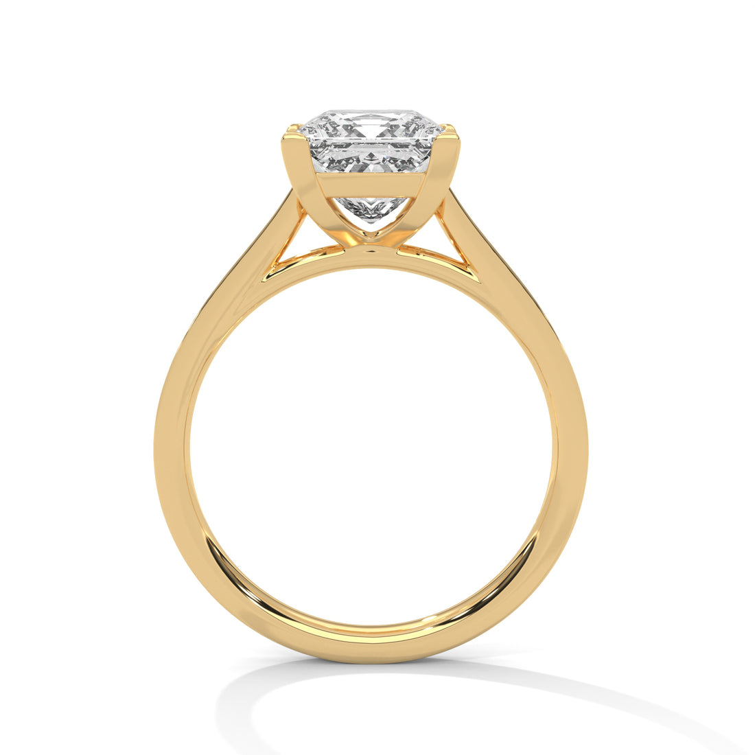 2.24 CT Princess Cut With Side Accents Solitaire Lab Diamond Ring