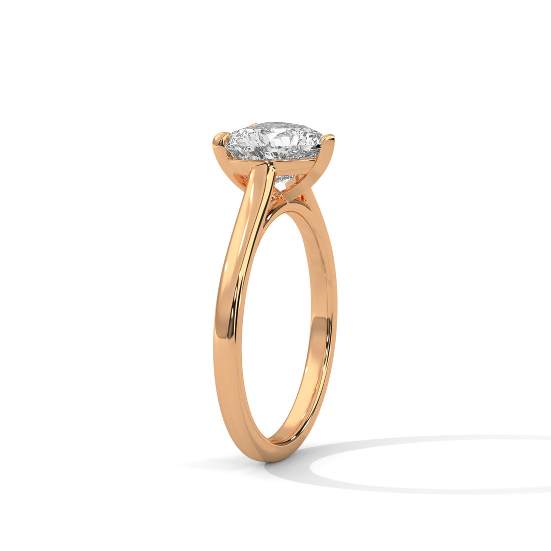 1 CT Heart Shape Solitaire Diamond Ring