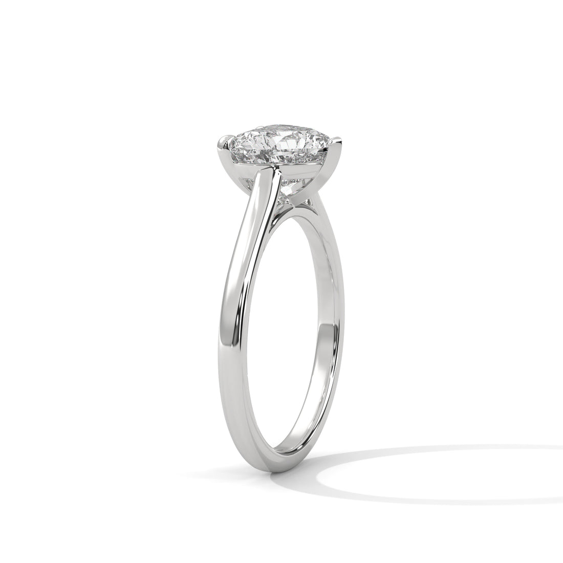 1 CT Heart Shape Solitaire Diamond Ring