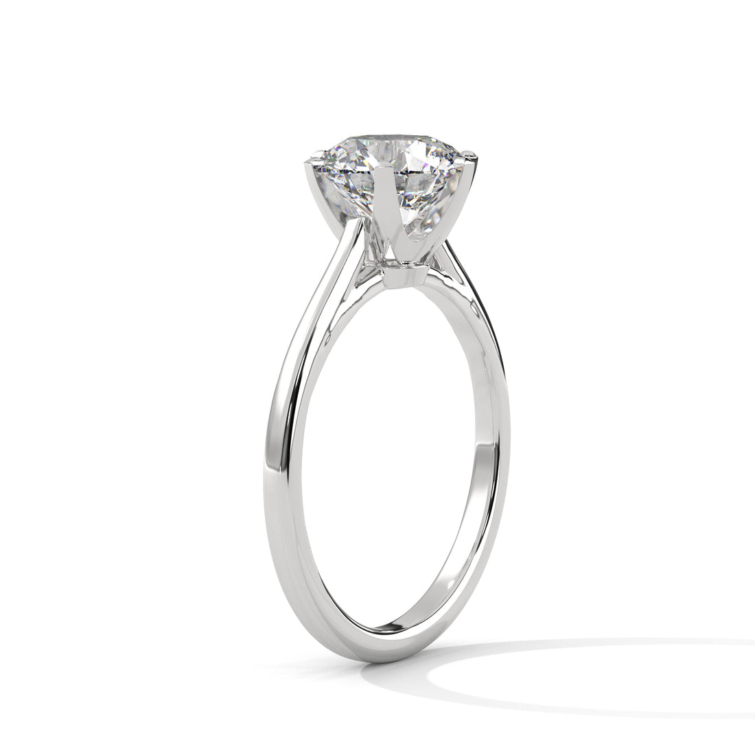 1 CT Six Prong Solitaire Lab Diamond Ring