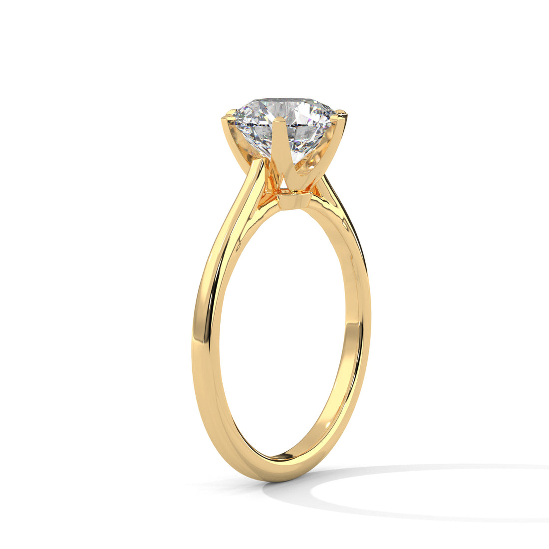 1 CT Six Prong Solitaire Lab Diamond Ring