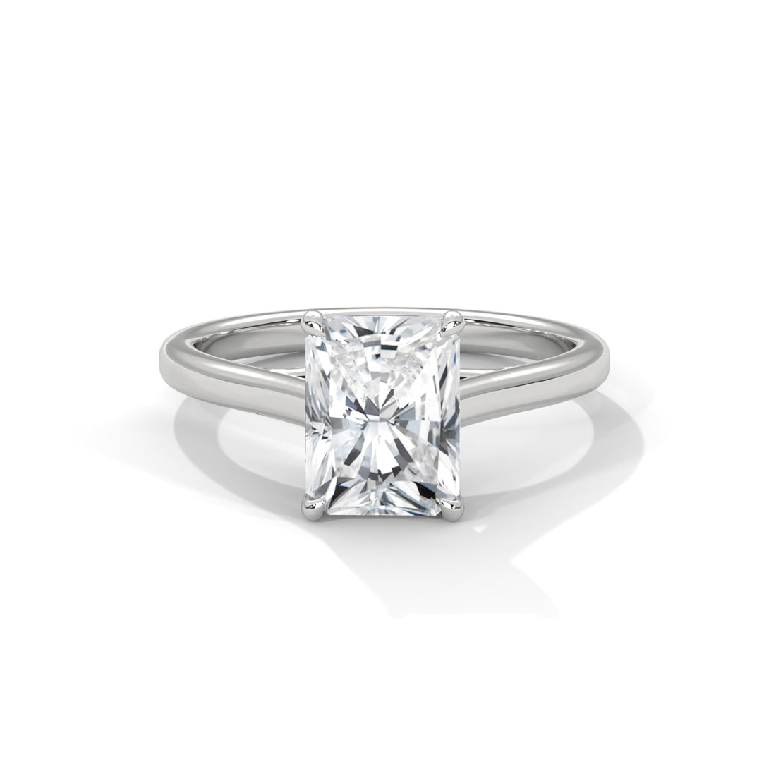 1 CT Radiant Cut Diamond Solitaire Ring