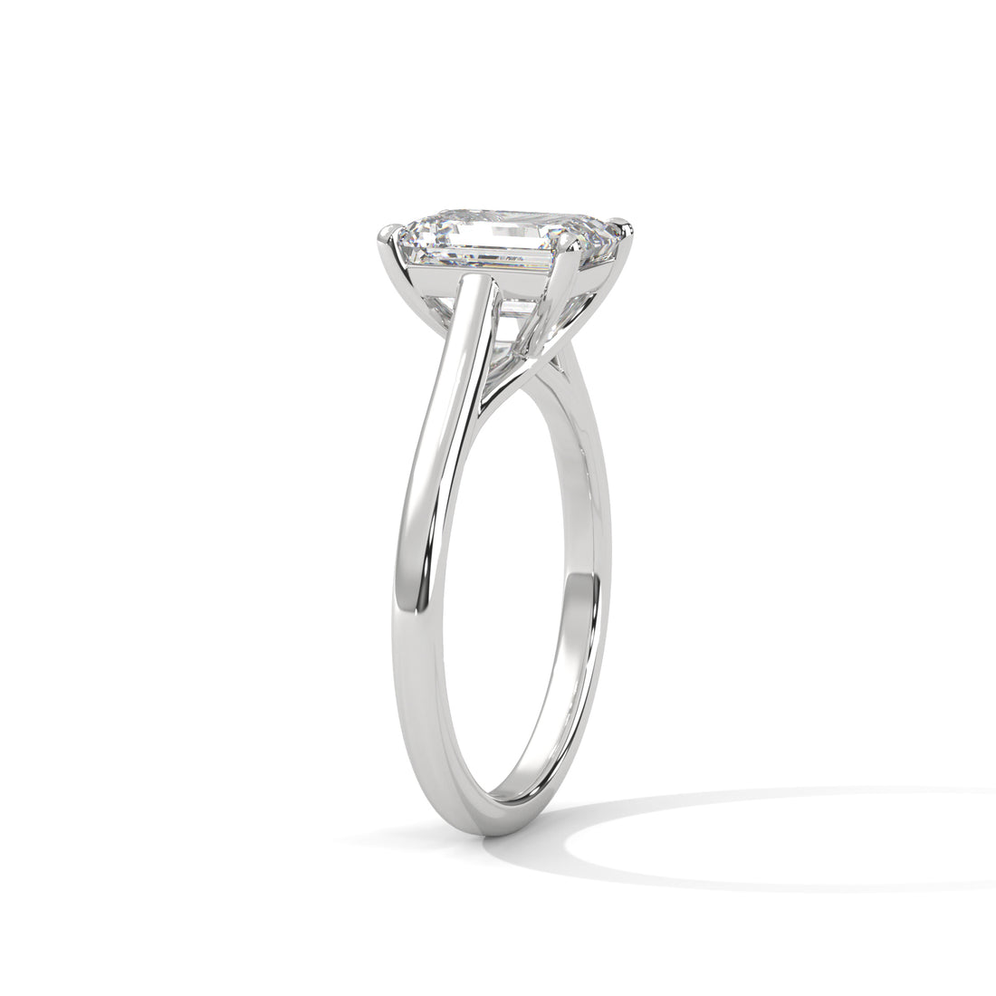 1 CT Radiant Cut Diamond Solitaire Ring