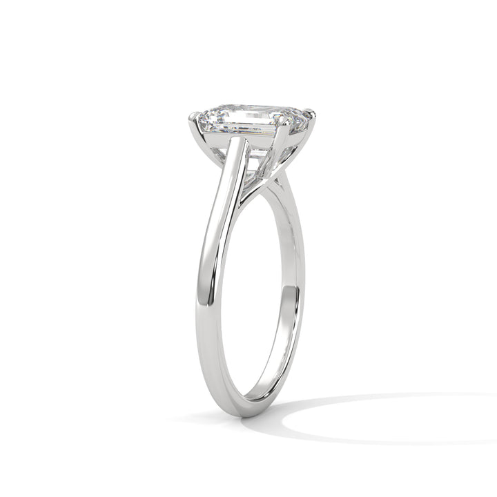 1 CT Radiant Cut Diamond Solitaire Ring