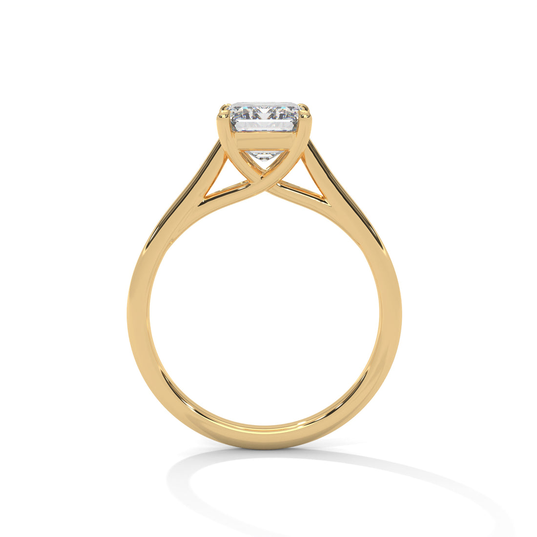 1 CT Radiant Cut Diamond Solitaire Ring
