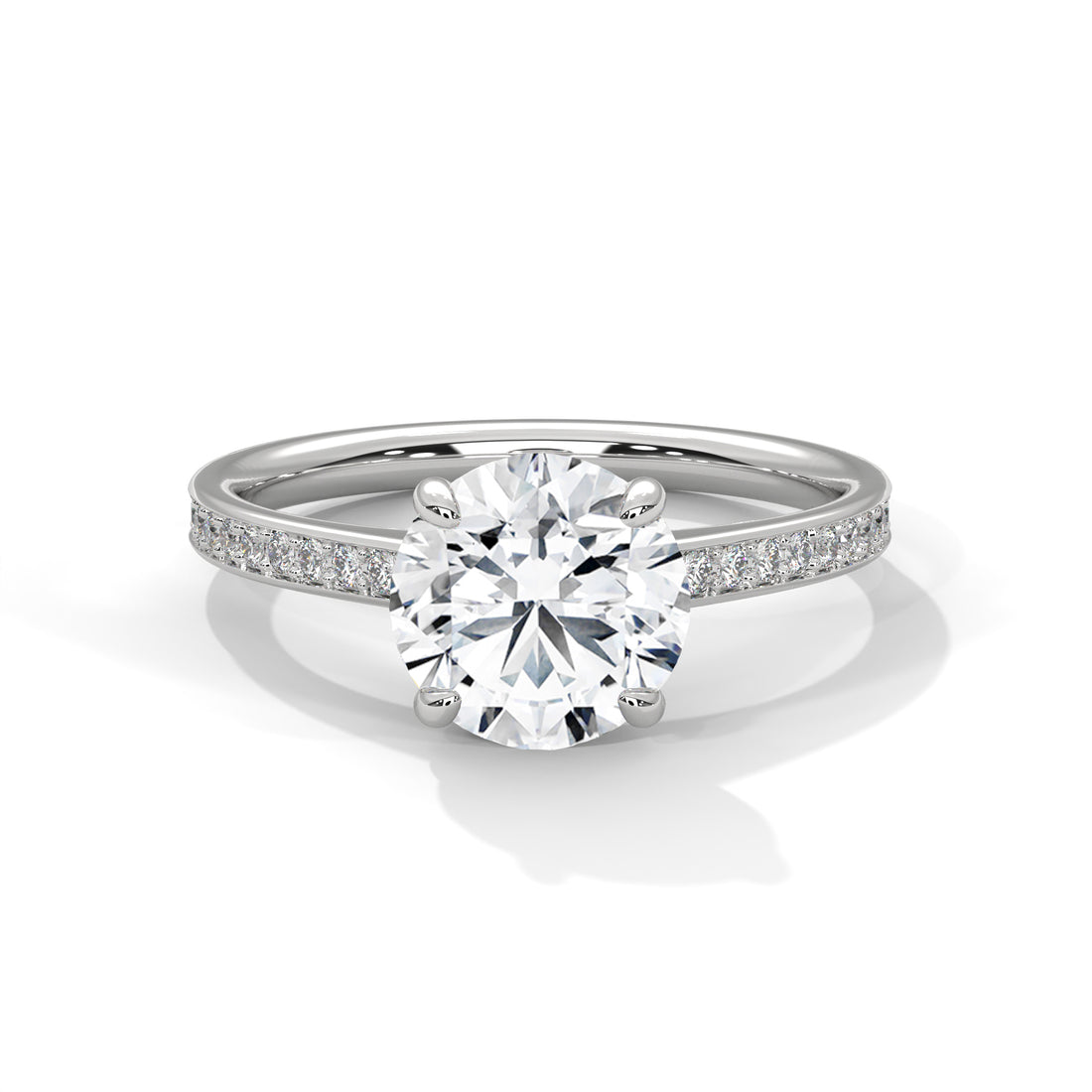 2.21 CT Round Cut Solitaire Diamond Ring