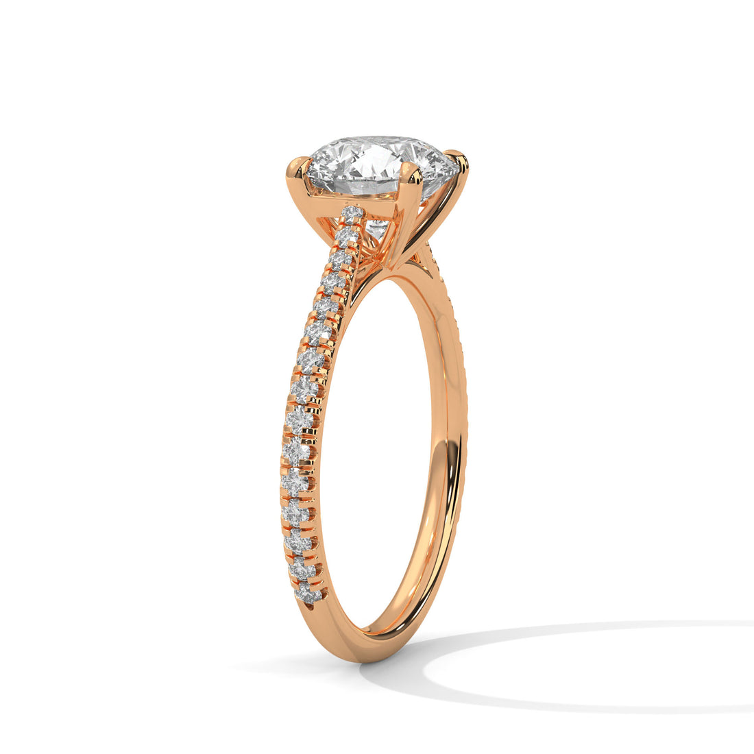 2.22 CT Round Cut Four Prong Solitaire Diamond Ring