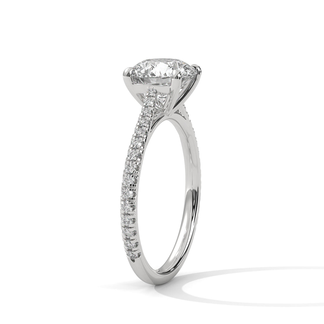 2.22 CT Round Cut Four Prong Solitaire Diamond Ring