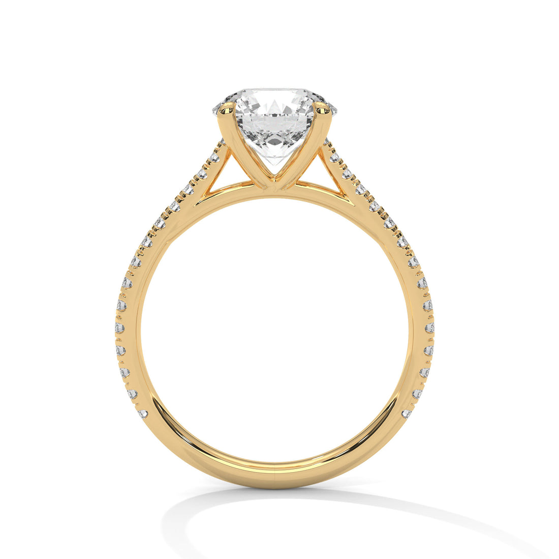 2.22 CT Round Cut Four Prong Solitaire Diamond Ring