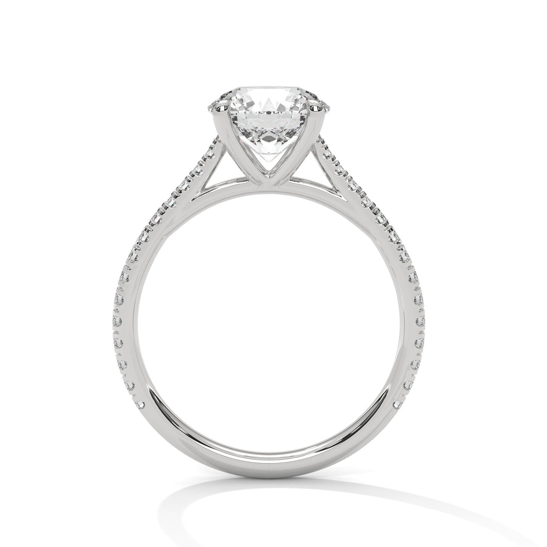 2.22 CT Round Cut Four Prong Solitaire Diamond Ring