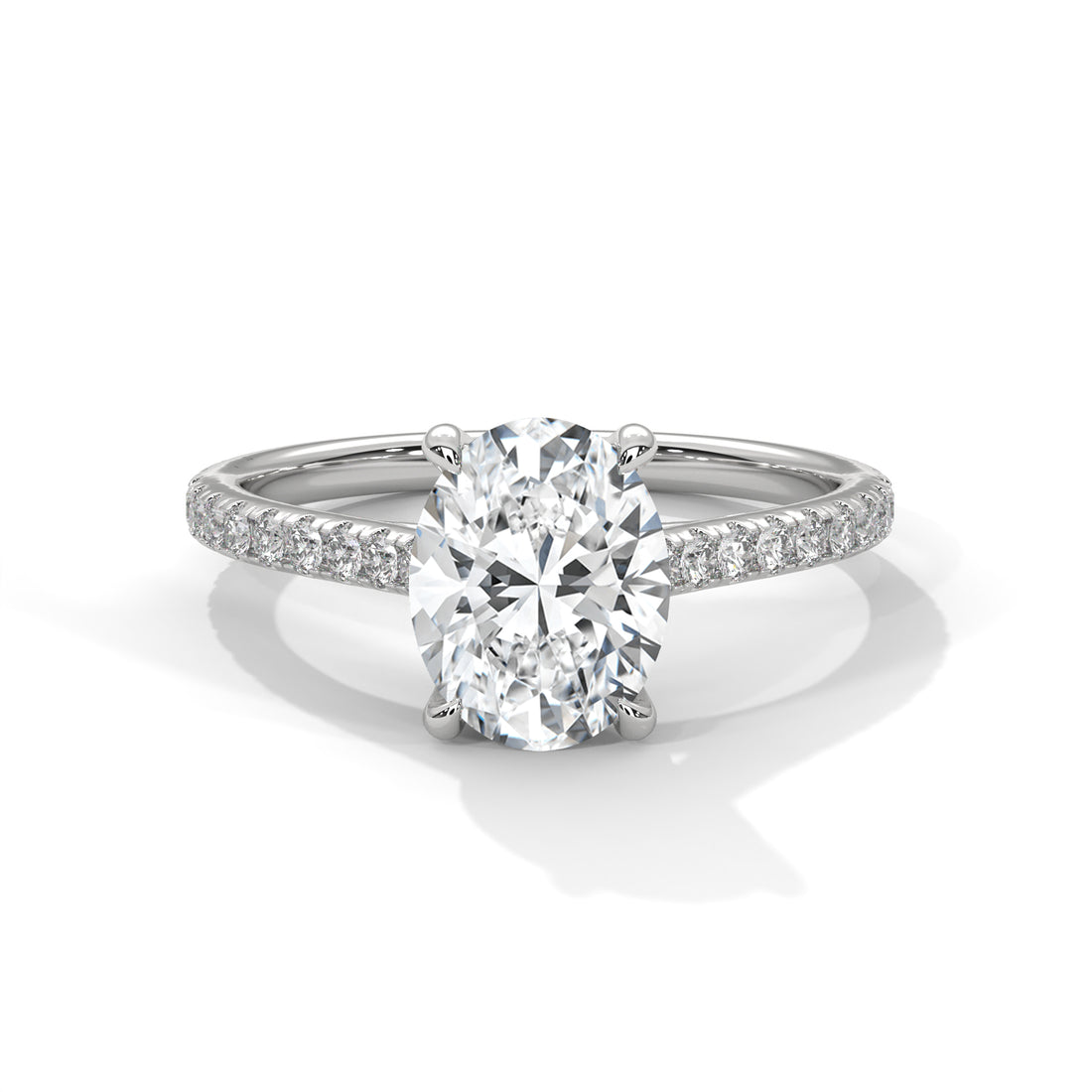 2.22 CT Oval Cut Solitaire Diamond Ring