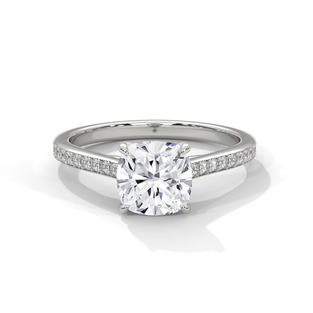 2.24 CT Cushion Cut Solitaire Diamond Ring