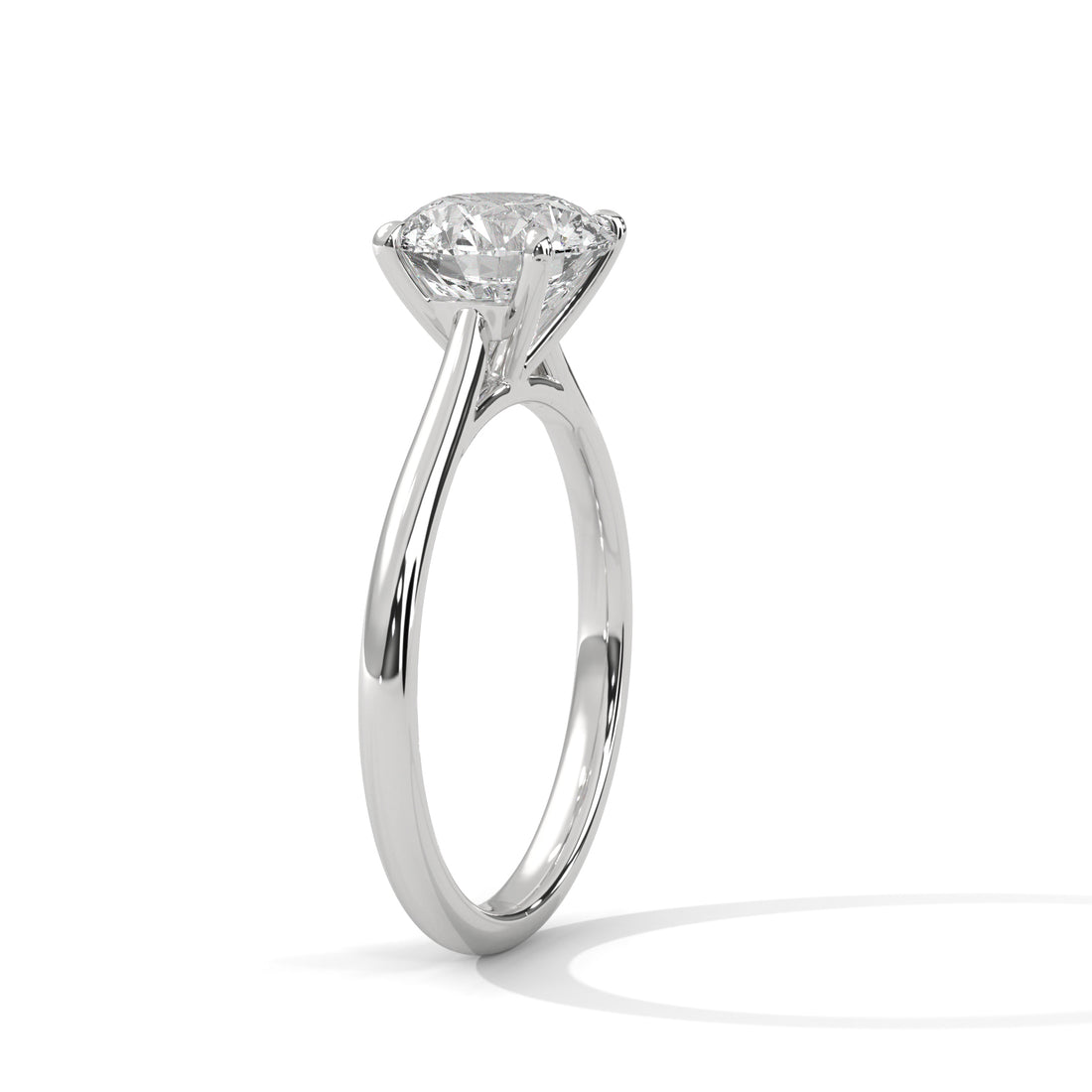 1.00 CT Round Cut Solitaire Diamond Ring