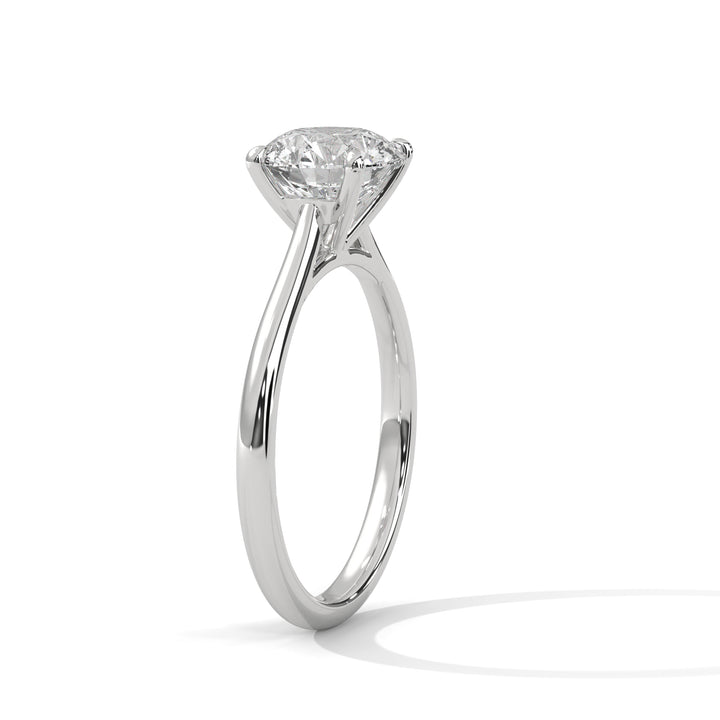 1.00 CT Round Cut Solitaire Diamond Ring