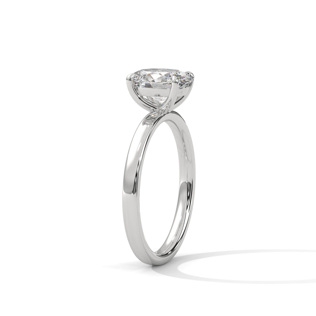 2 CT Oval Cut Solitaire Diamond Ring