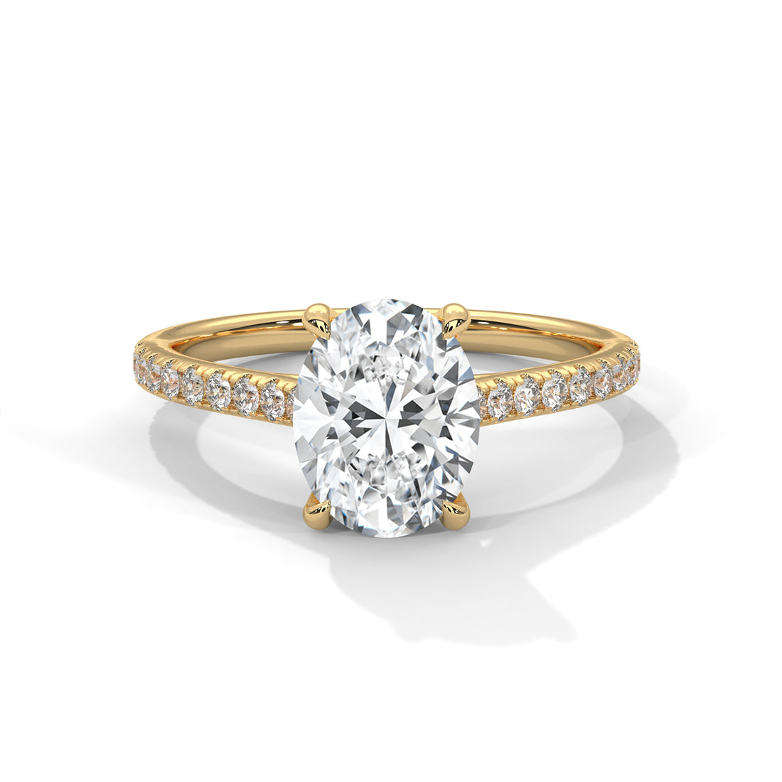 2.22 CT Oval Cut Solitaire Diamond Ring