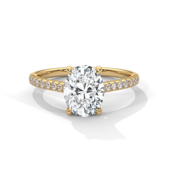 2.22 CT Oval Cut Solitaire Diamond Ring