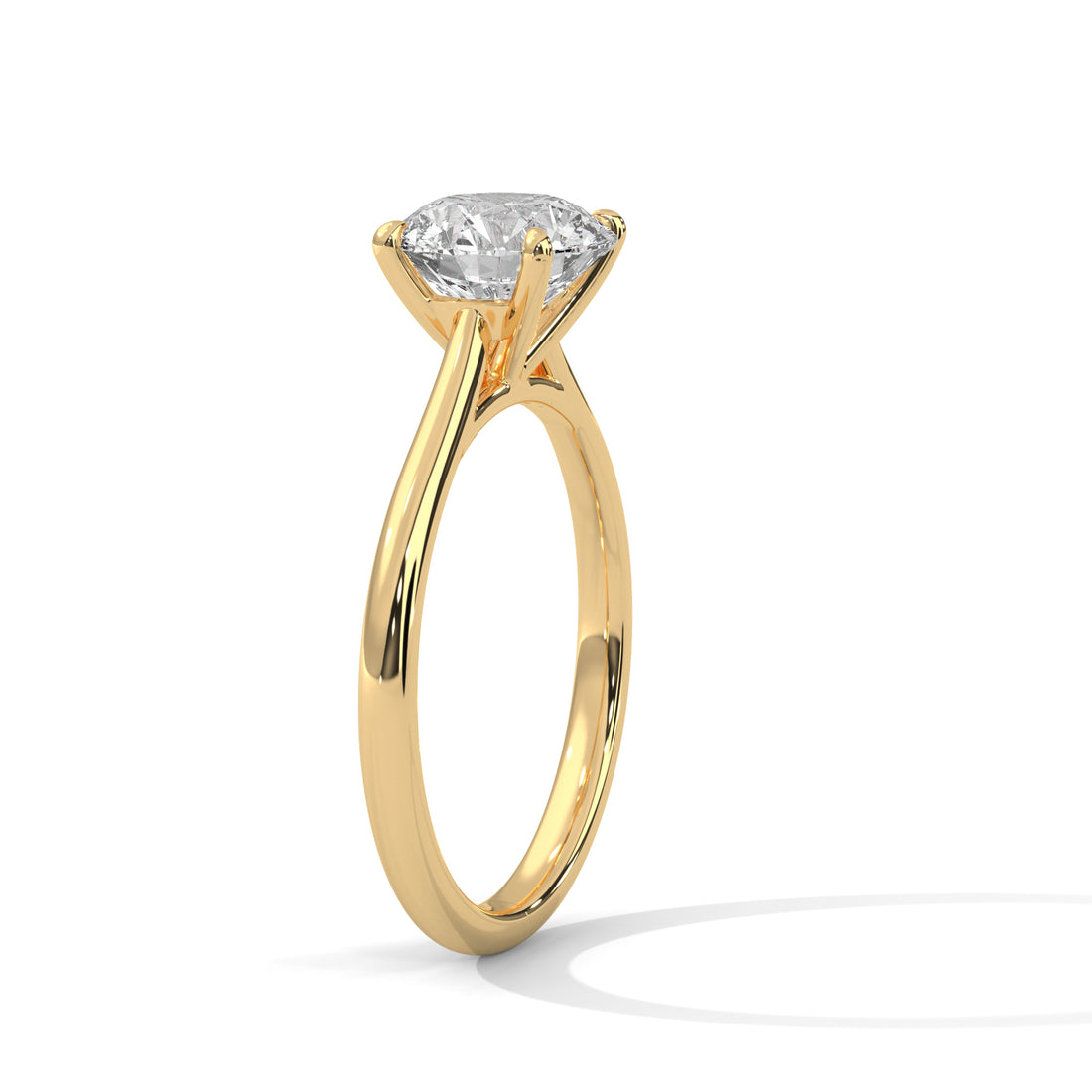 1.00 CT Round Cut Solitaire Diamond Ring