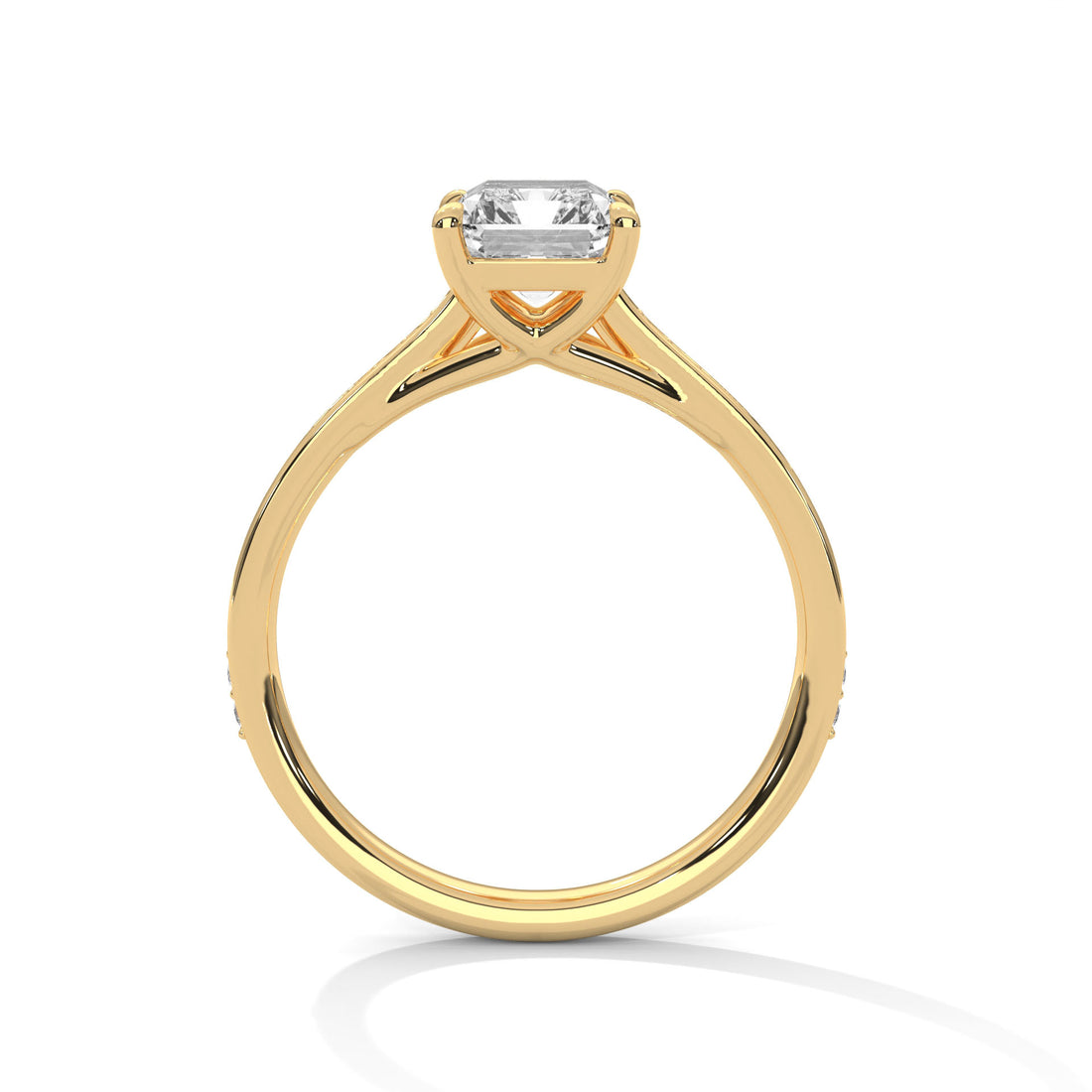 1.96 CT Radiant Cut Solitaire Diamond Ring