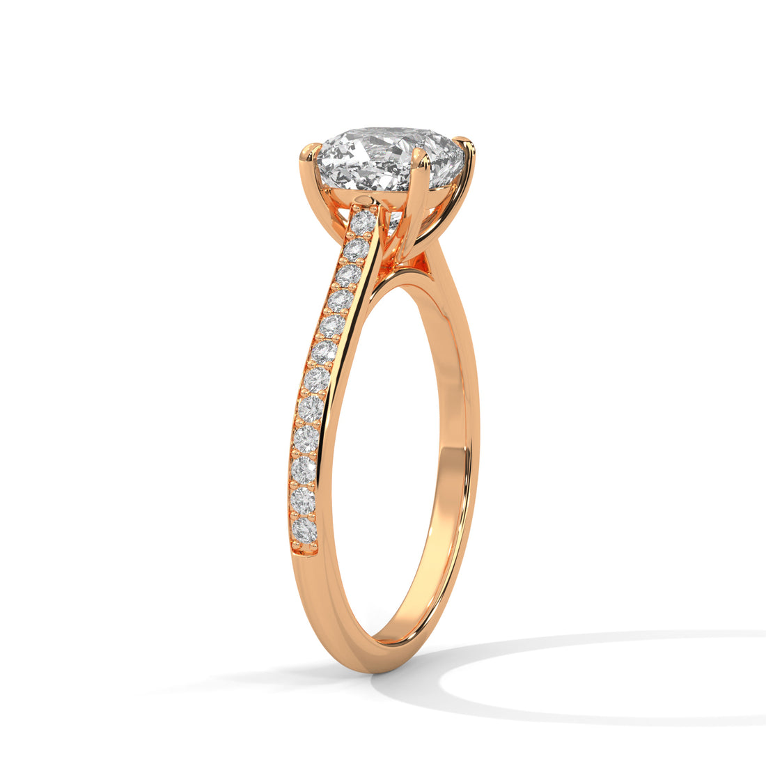 2.24 CT Cushion Cut Solitaire Diamond Ring