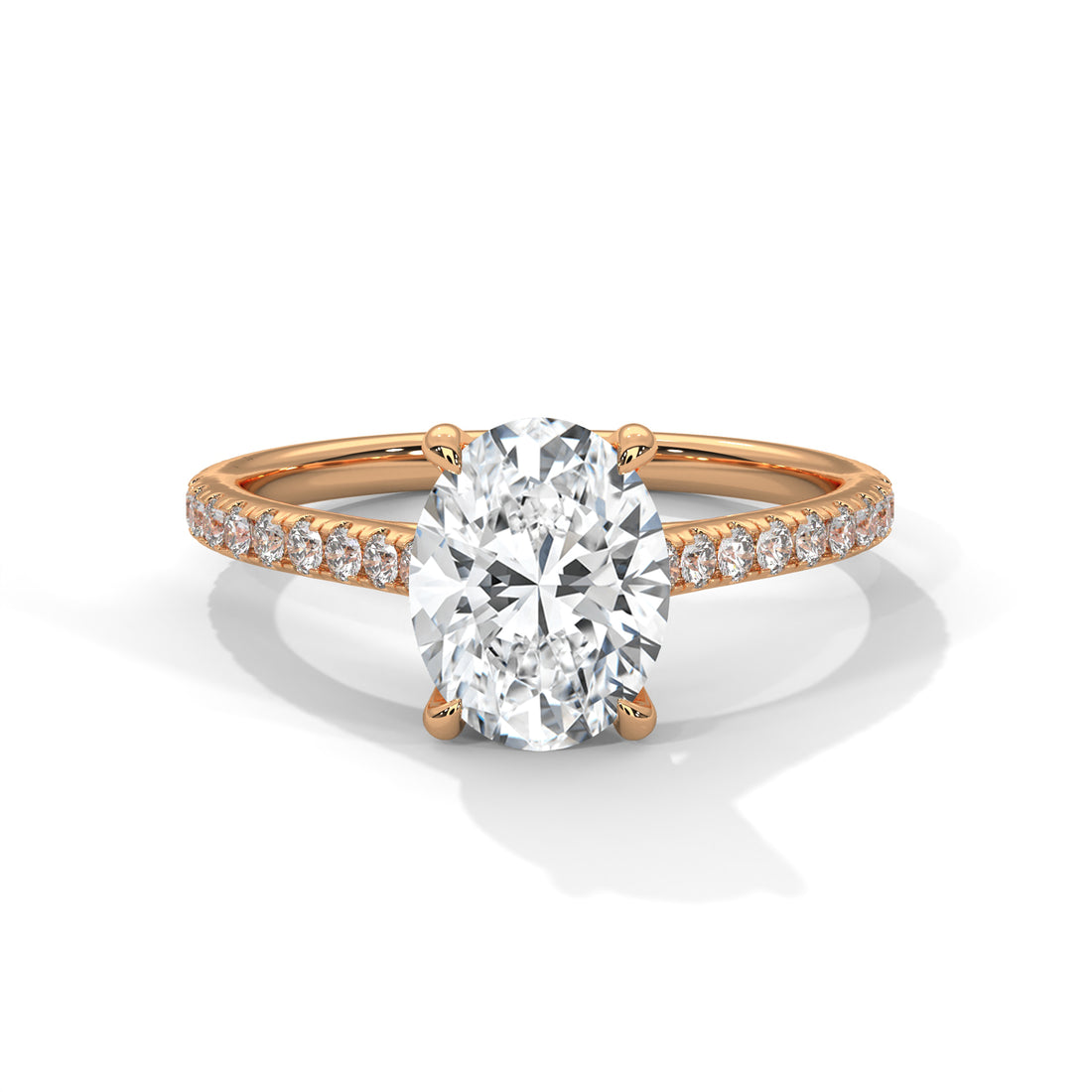2.22 CT Oval Cut Solitaire Diamond Ring