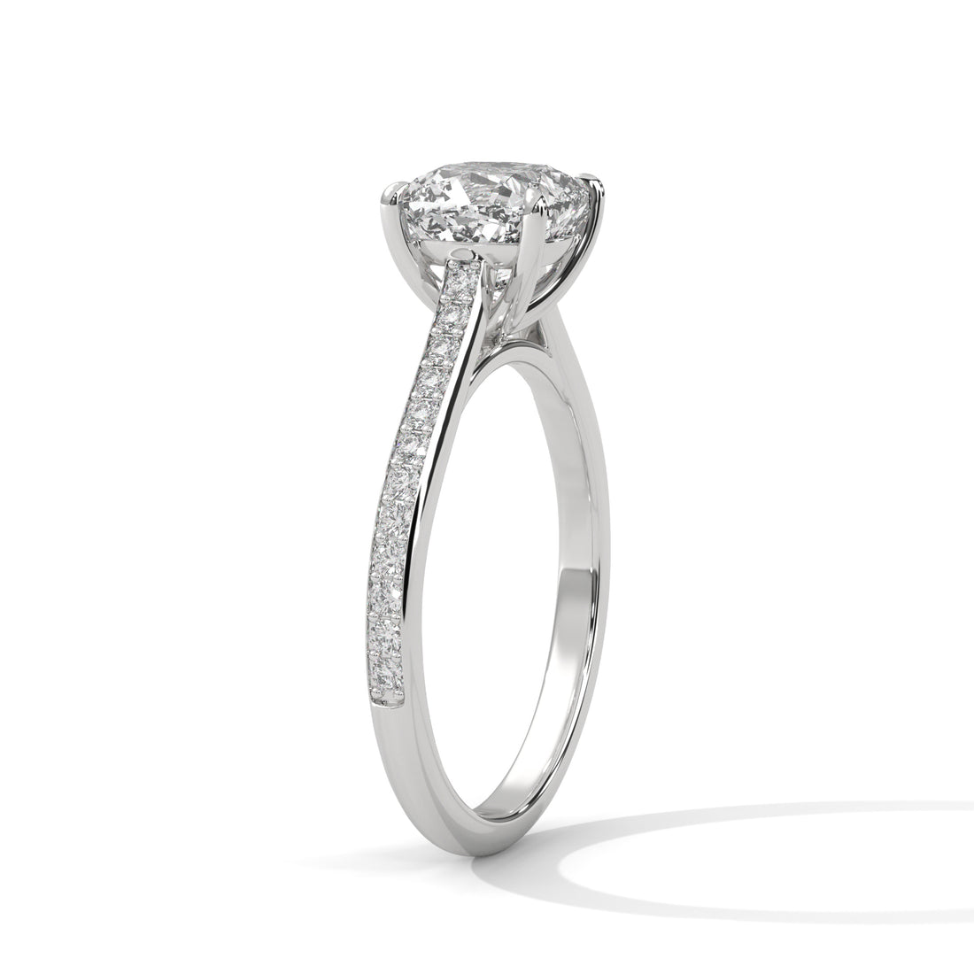 2.24 CT Cushion Cut Solitaire Diamond Ring