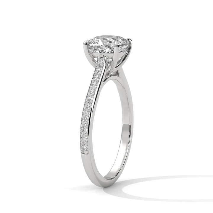 2.24 CT Cushion Cut Solitaire Diamond Ring