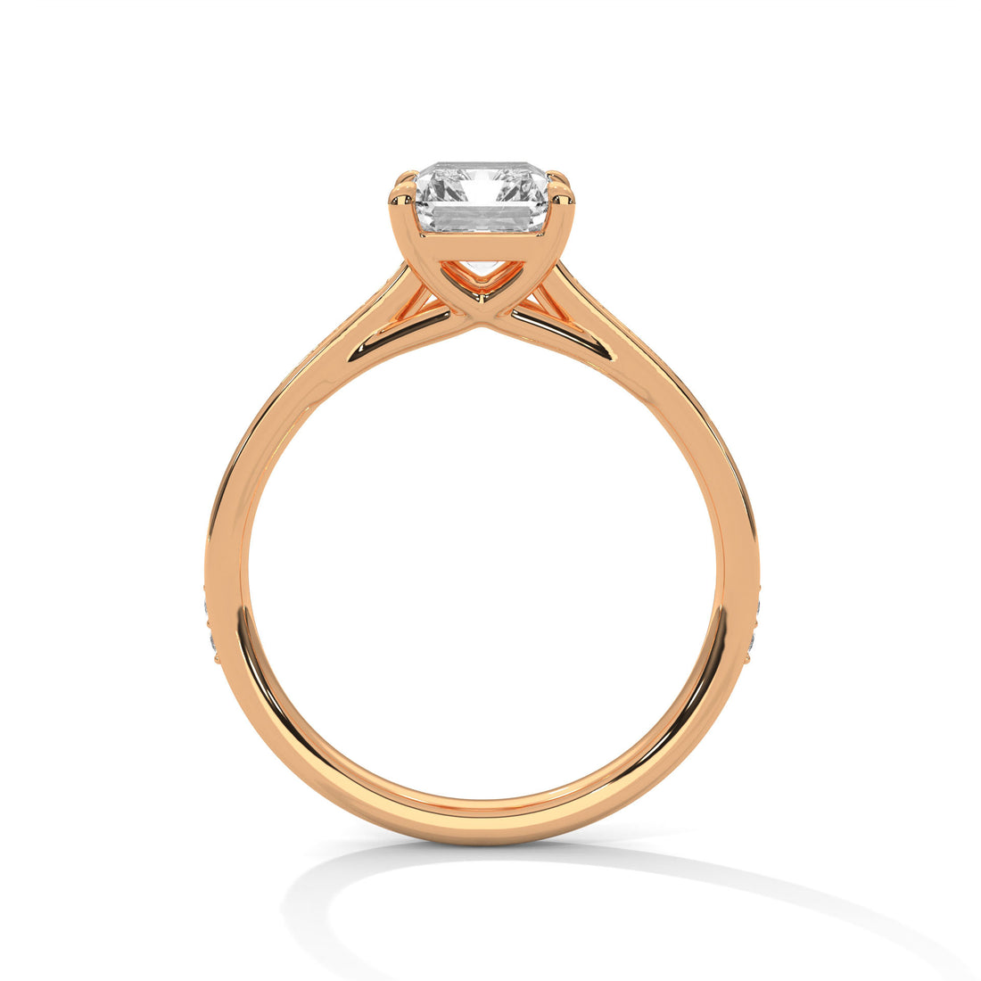 1.96 CT Radiant Cut Solitaire Diamond Ring