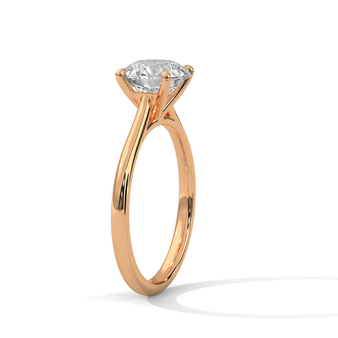 1.00 CT Round Cut Solitaire Diamond Ring