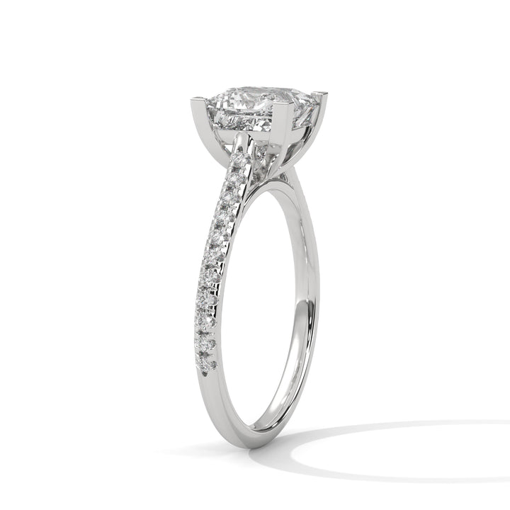 1.22 CT Princess Cut Solitaire Diamond Ring