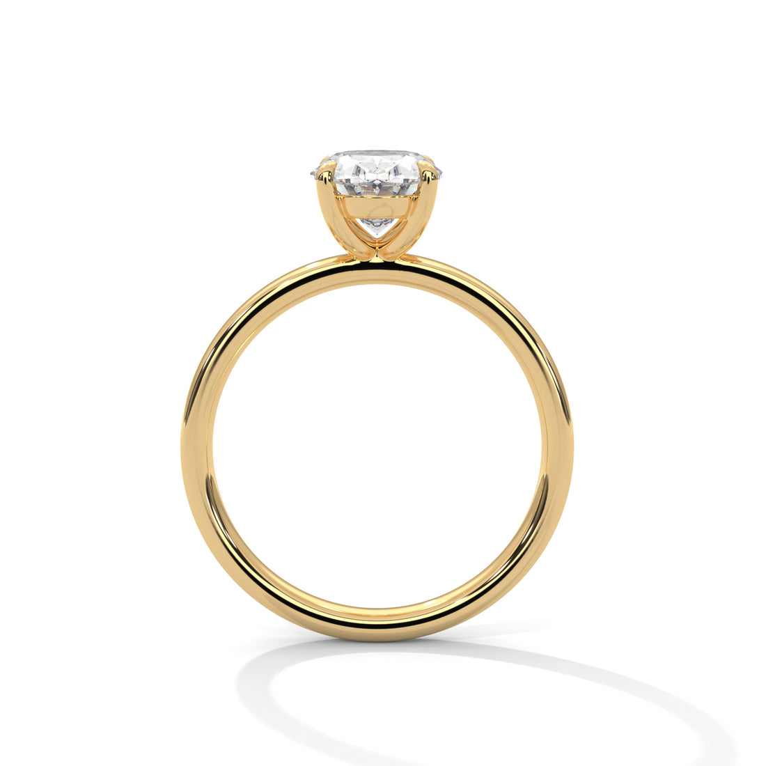 2 CT Oval Cut Solitaire Diamond Ring