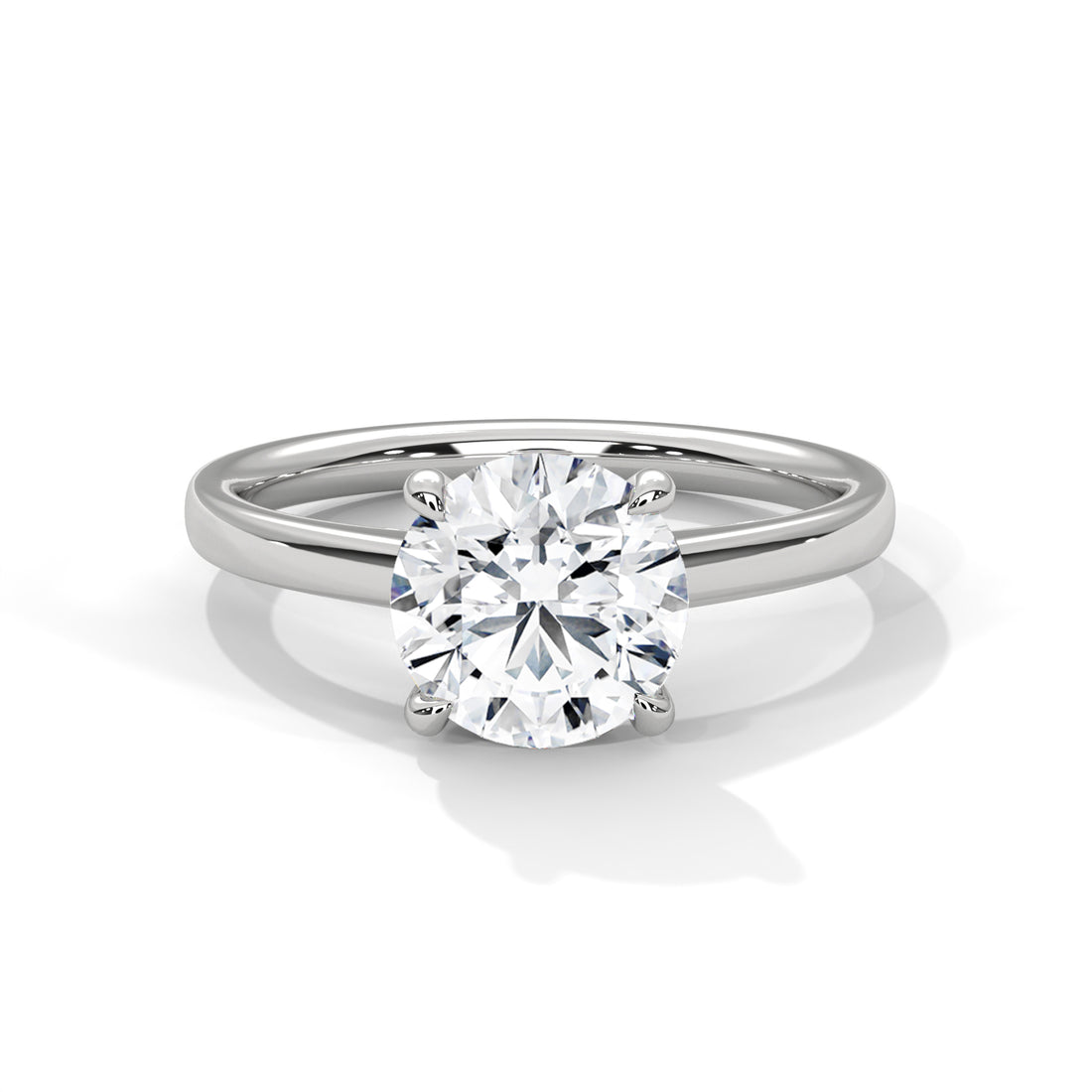 2.00 CT Round Cut Four Prongs Solitaire Diamond Ring