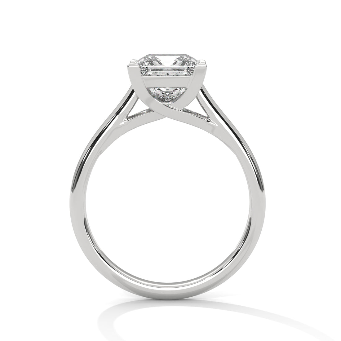 1 CT Princess Cut Solitaire Diamond Ring