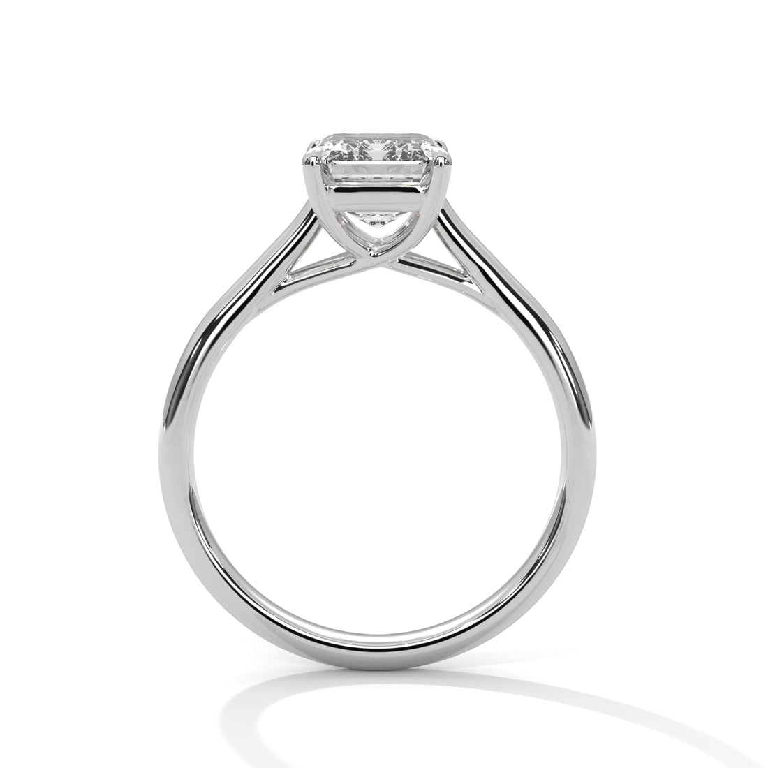 1 CT Emerald Cut Solitaire Diamond Ring