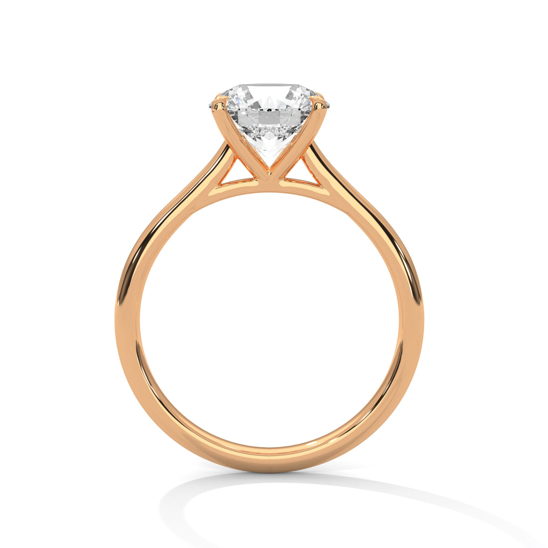 1.00 CT Round Cut Solitaire Diamond Ring