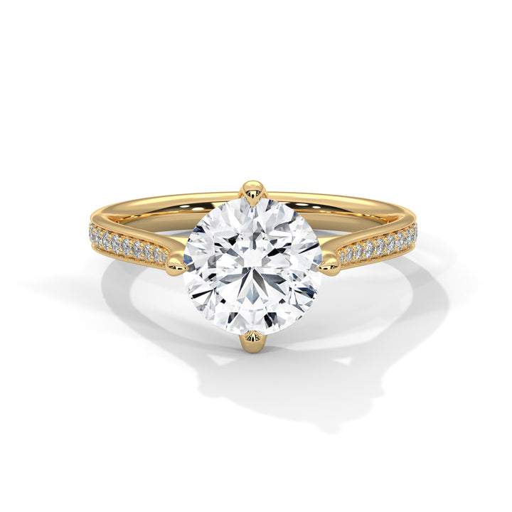 2.18 CT Round Cut Solitaire Diamond Ring