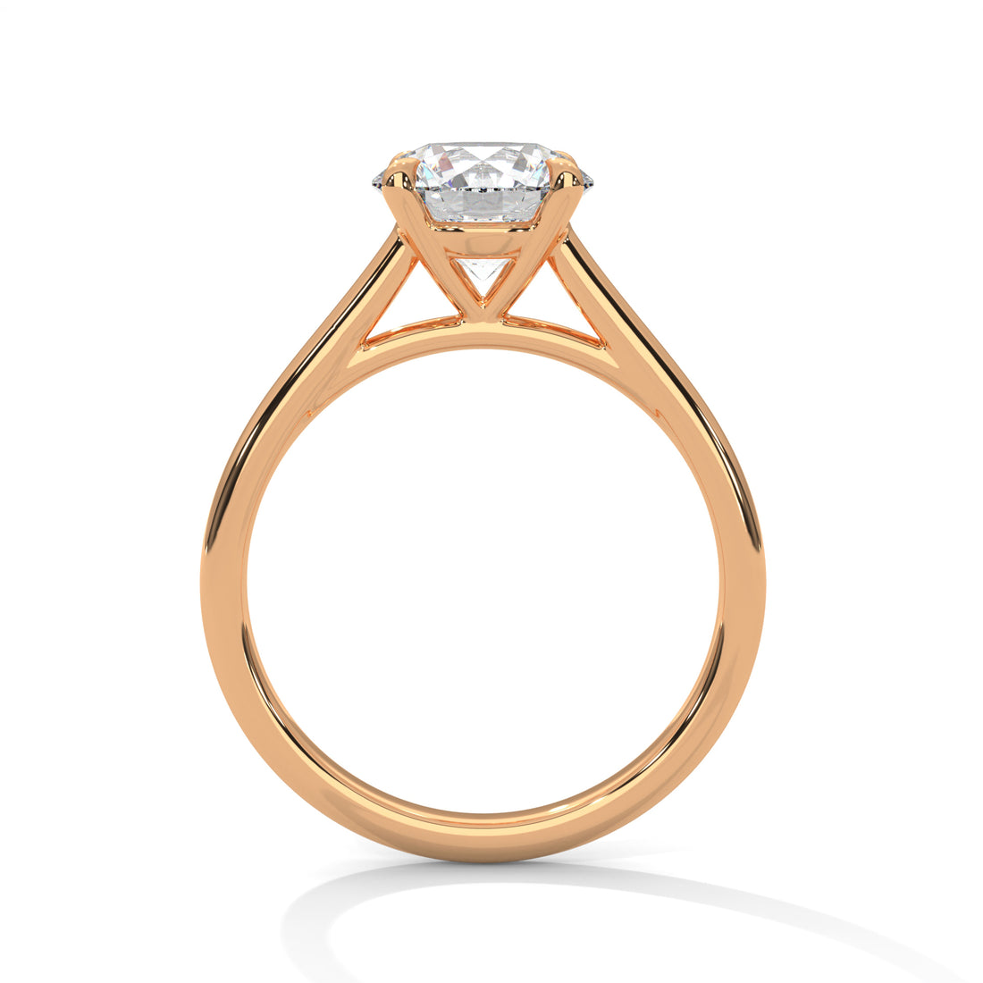 1 CT Four Prong Solitaire Lab Diamond Ring
