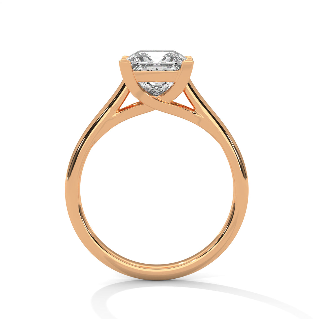 1 CT Princess Cut Solitaire Diamond Ring
