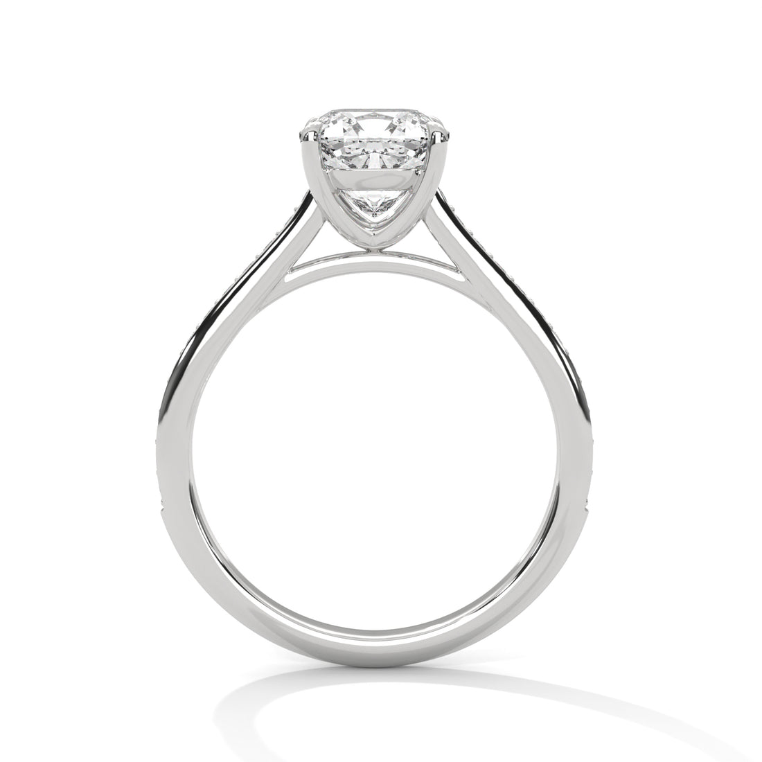 2.24 CT Cushion Cut Solitaire Diamond Ring
