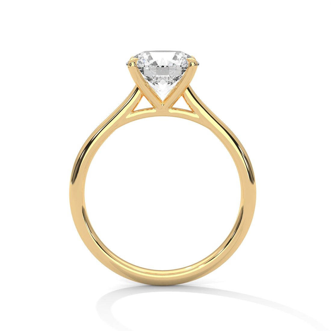 1.00 CT Round Cut Solitaire Diamond Ring