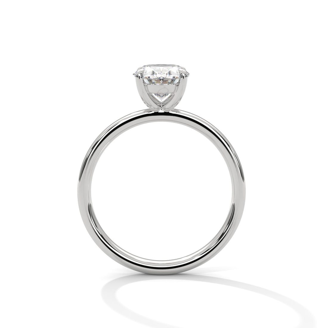 2 CT Oval Cut Solitaire Diamond Ring