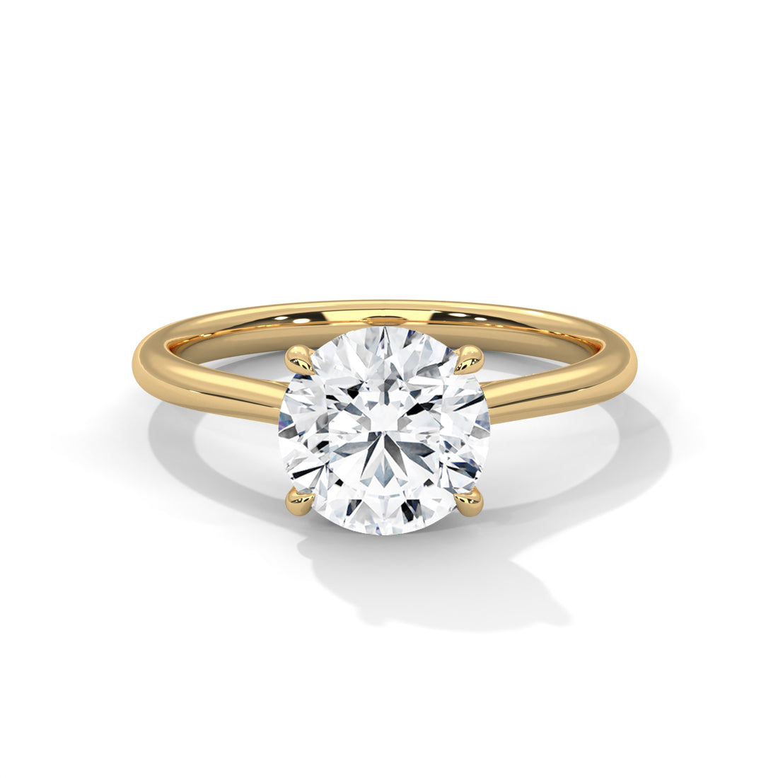 1.00 CT Round Cut Solitaire Diamond Ring