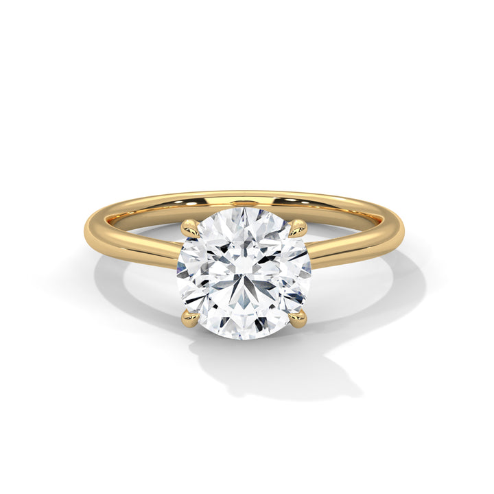 1.00 CT Round Cut Solitaire Diamond Ring