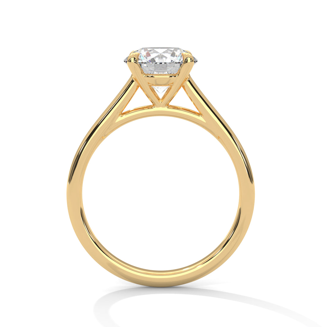 1 CT Four Prong Solitaire Lab Diamond Ring