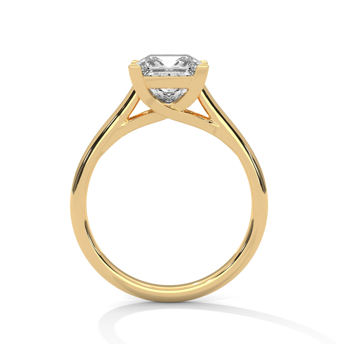 1 CT Princess Cut Solitaire Diamond Ring