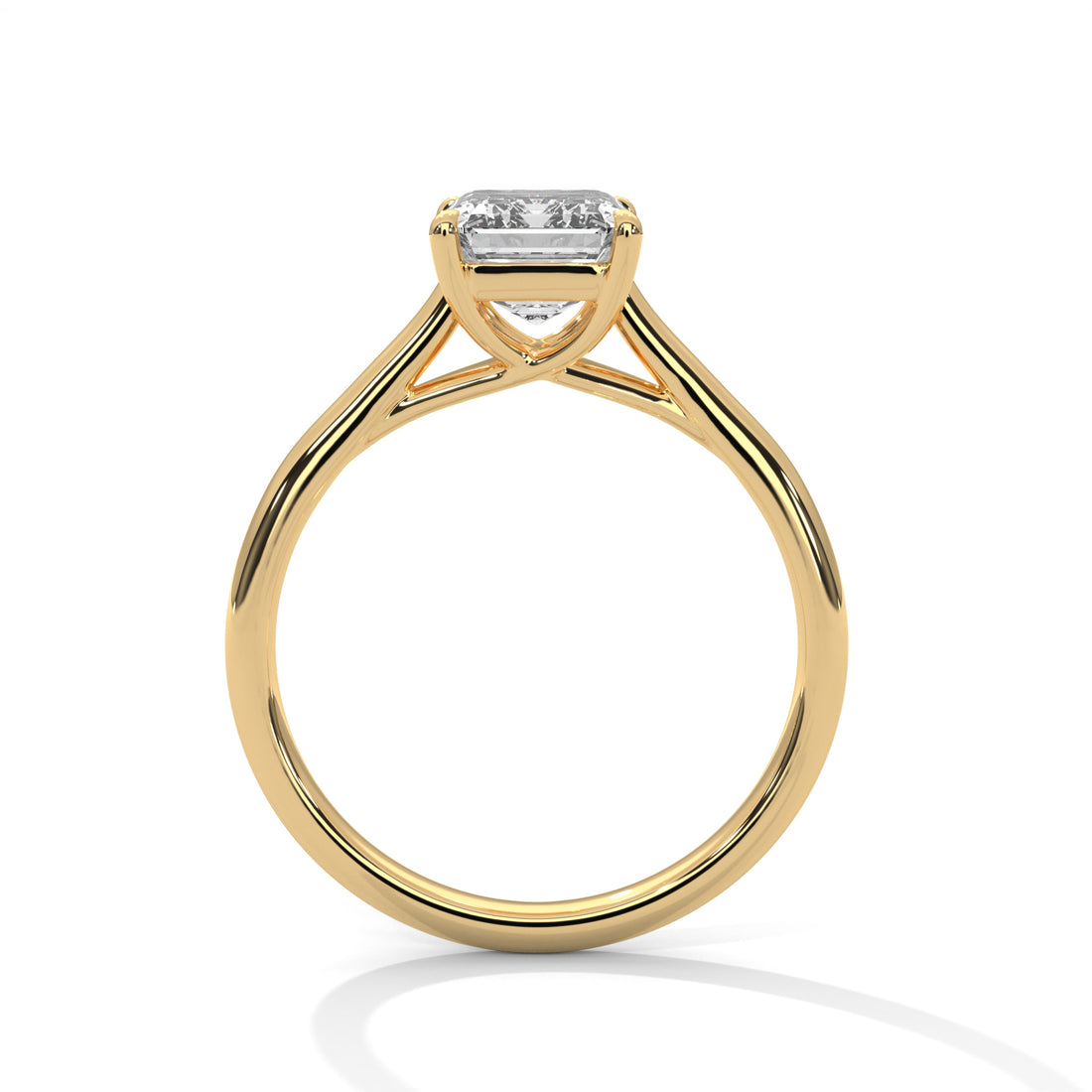 1 CT Emerald Cut Solitaire Diamond Ring