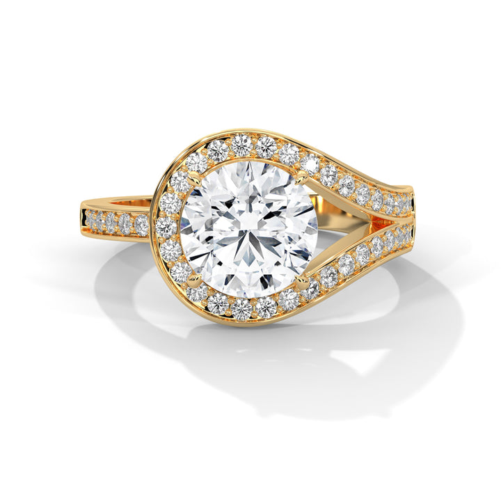 2.72 CT Round Cut Solitaire Diamond Ring