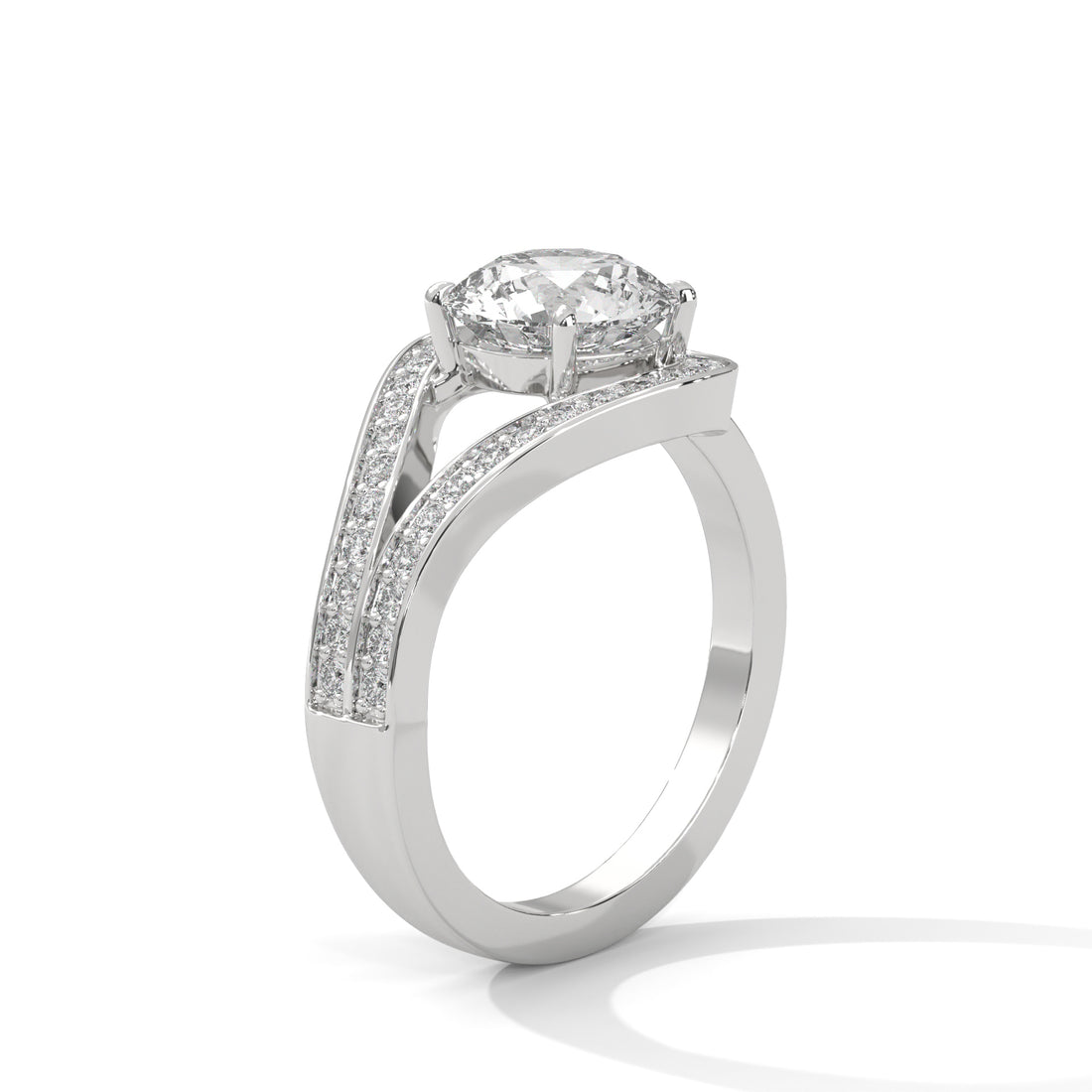 2.72 CT Round Cut Solitaire Diamond Ring