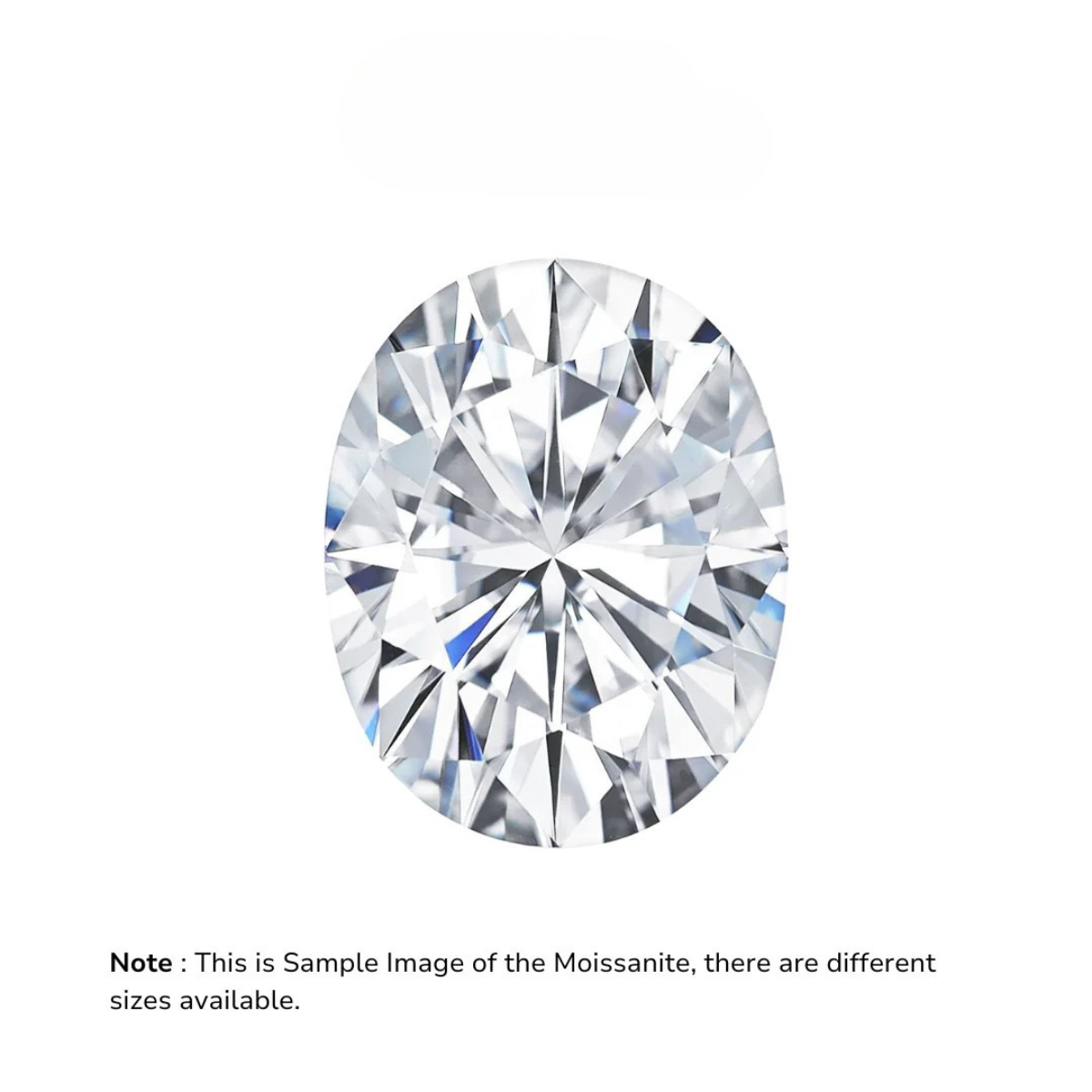 Oval Cut Certified Moissanite Diamond D VVS1